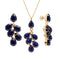 Комплект "Amber II (Dark Indigo)" с кристаллами Preciosa™